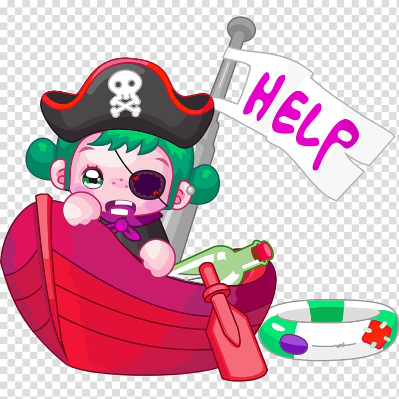 , Little Pirate Ship transparent background PNG clipart