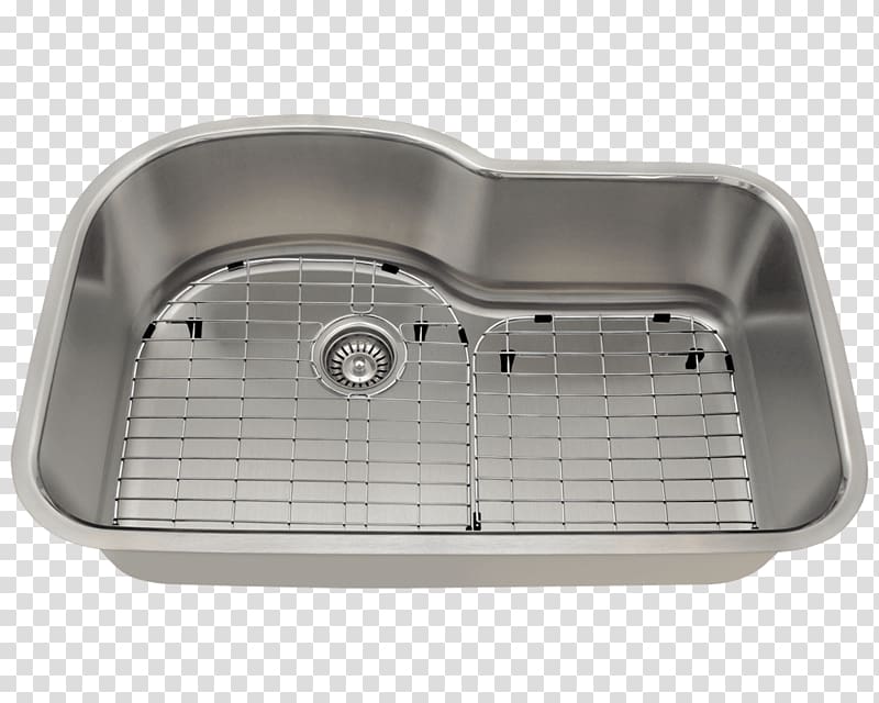 kitchen sink Brushed metal Stainless steel kitchen sink, sink transparent background PNG clipart