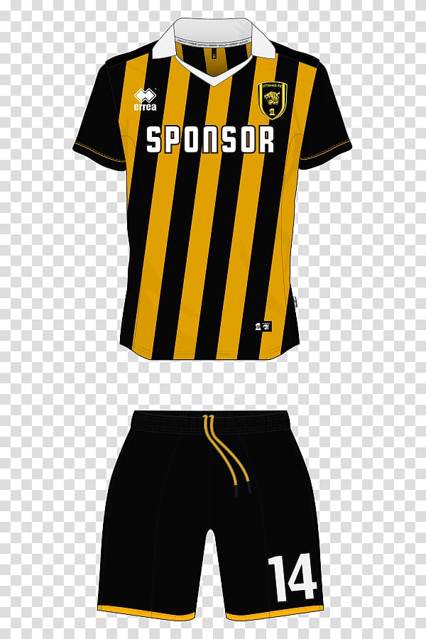 Al-Ittihad Club Sports Fan Jersey Saudi Professional League Kit Football, football transparent background PNG clipart