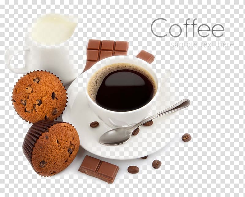 Coffee Tea Cupcake Cafe Morning, Coffee beans transparent background PNG clipart