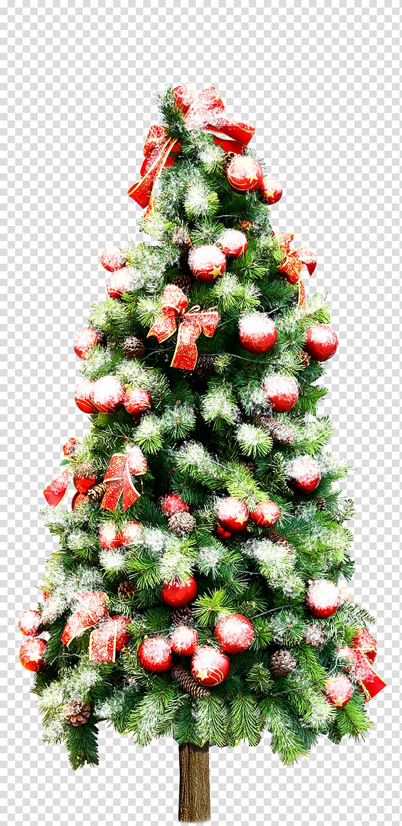 Christmas tree Christmas ornament Christmas card, Beautiful Christmas tree material transparent background PNG clipart