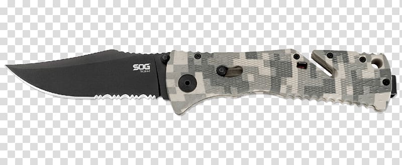 Knife Serrated blade Weapon SOG Specialty Knives & Tools, LLC, high-grade trademark transparent background PNG clipart