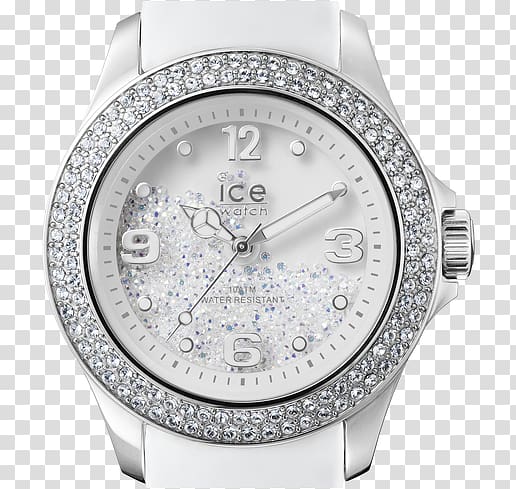 Ice Watch Crystal Clock Swarovski AG, watch glass transparent background PNG clipart