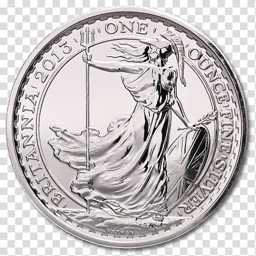 Coin Britannia silver Britannia silver United Kingdom, Coin transparent background PNG clipart
