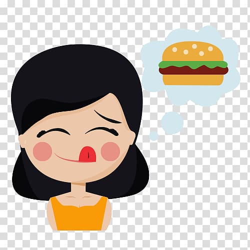 Hungry Girl Hunger Woman , woman transparent background PNG clipart