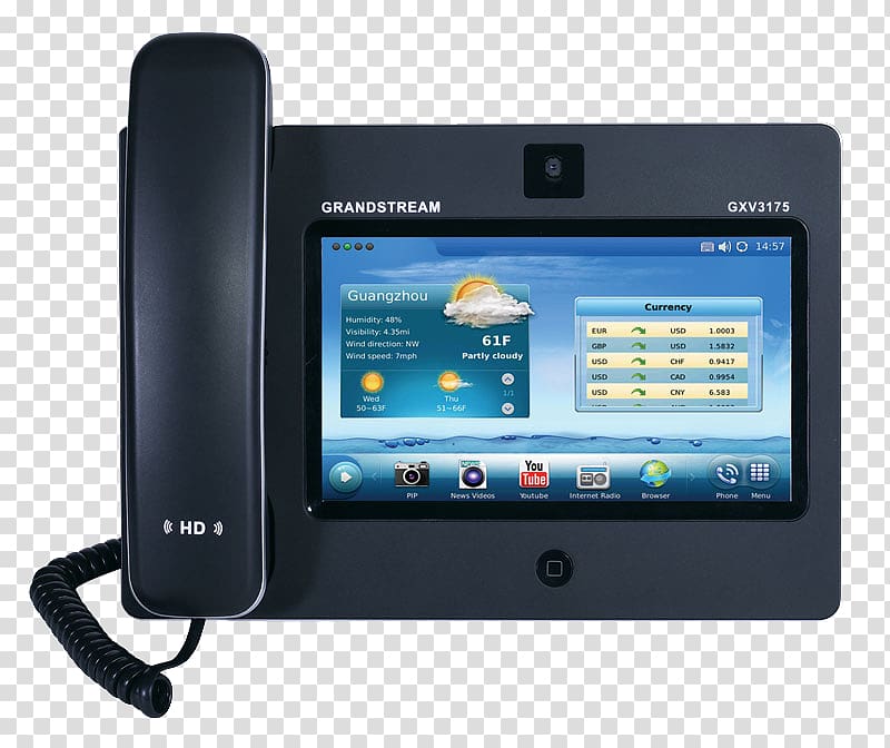 Grandstream Networks VoIP phone Grandstream GXV3175 Voice over IP Telephone, Grandstream India transparent background PNG clipart