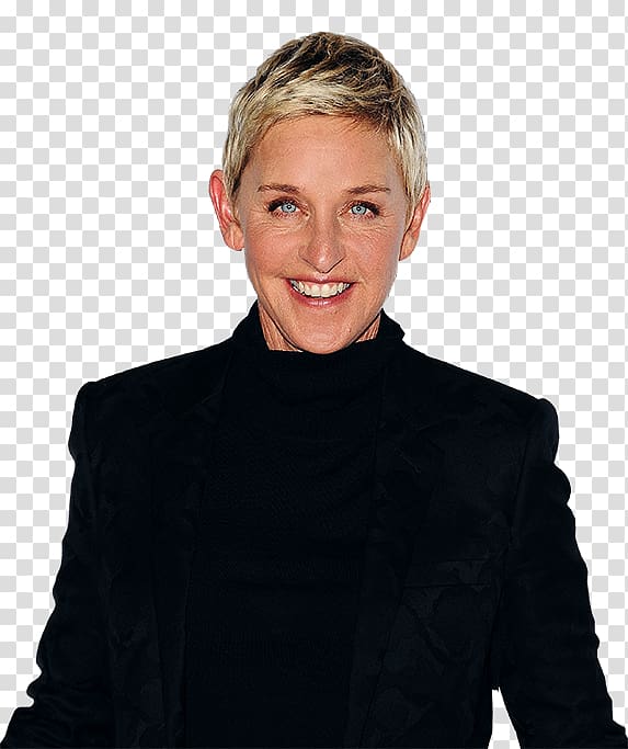 Ellen DeGeneres The Ellen Show Comedian Chat show Television show, powerful woman transparent background PNG clipart