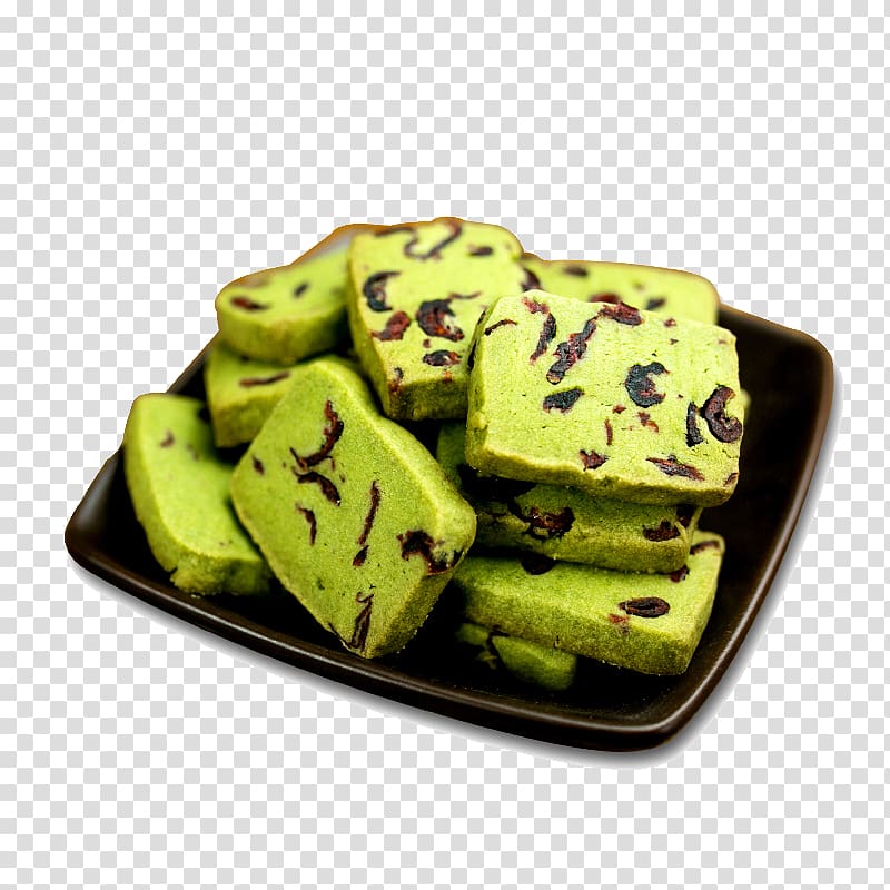 Green tea Matcha Pancake Cookie, Matcha Cranberry Cookies transparent background PNG clipart