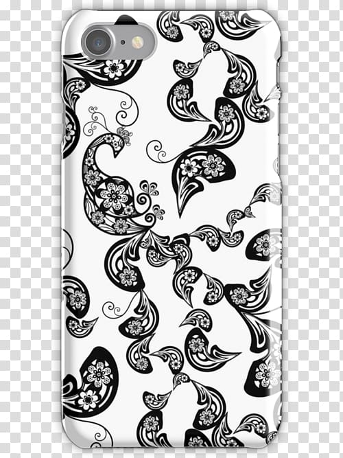 Paisley Sony Ericsson Xperia X10 Drawing Monochrome Mobile Phone Accessories, Boho Floral transparent background PNG clipart