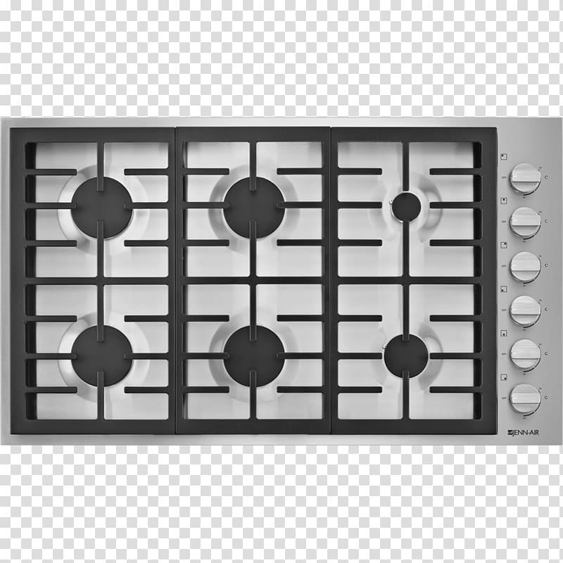 Jenn-Air Kitchen stove Gas stove Gas burner Whirlpool Corporation, Stove top transparent background PNG clipart