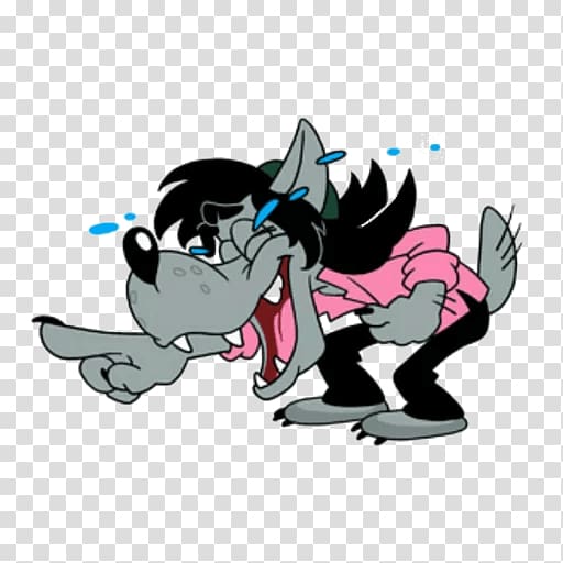 Telegram Animation Sticker Gray wolf Hare, Animation transparent background PNG clipart