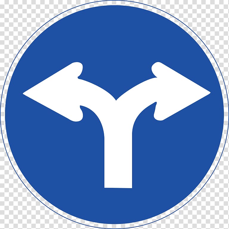 Traffic sign Mandatory sign Road South Korea, road transparent background PNG clipart