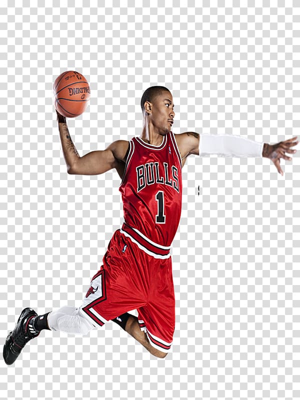 Chicago Bulls NBA Basketball Slam dunk Sport, derrick rose transparent background PNG clipart