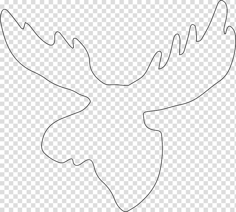 Drawing /m/02csf Line art Cartoon , antlers transparent background PNG clipart