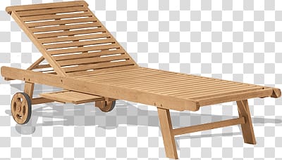 brown wooden adirondack chair illustration, Wooden Beach Lounge Chair transparent background PNG clipart