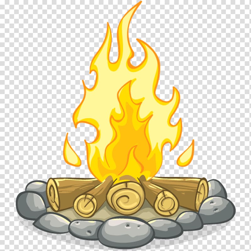 flaming bonfire illustration, Camping Campfire , Campfire File transparent background PNG clipart