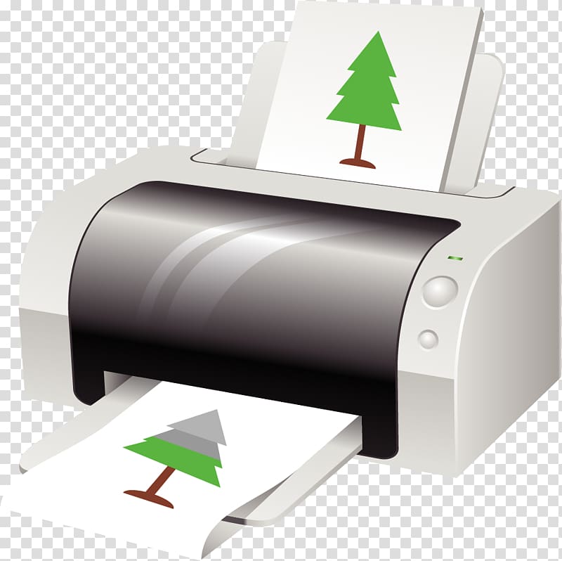 Inkjet printing Paper Printer Toner, painted Printer transparent background PNG clipart