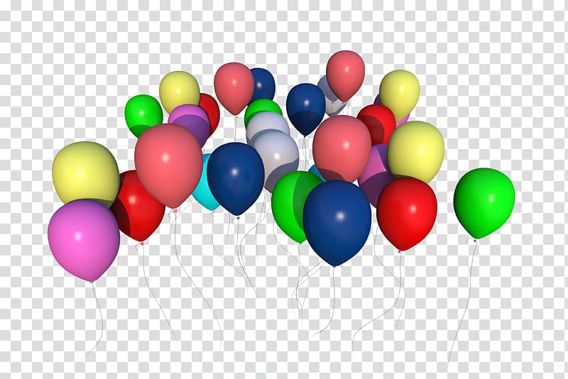 Cluster ballooning Party, happy anniversary transparent background PNG clipart