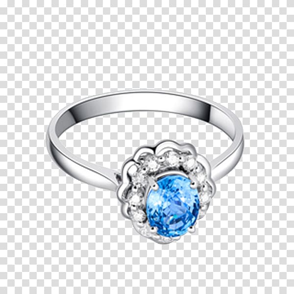 Sapphire Wedding ring Blue Platinum, Ba Fana Sapphire and Diamond Ring transparent background PNG clipart