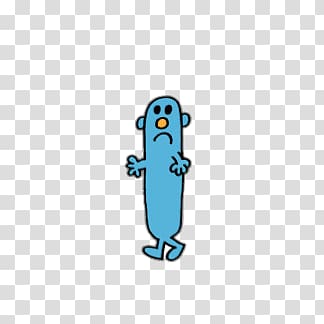 blue cartoon character , Mr. Mean transparent background PNG clipart