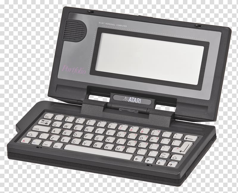black Atari game tab, Vintage Atari Computer transparent background PNG clipart