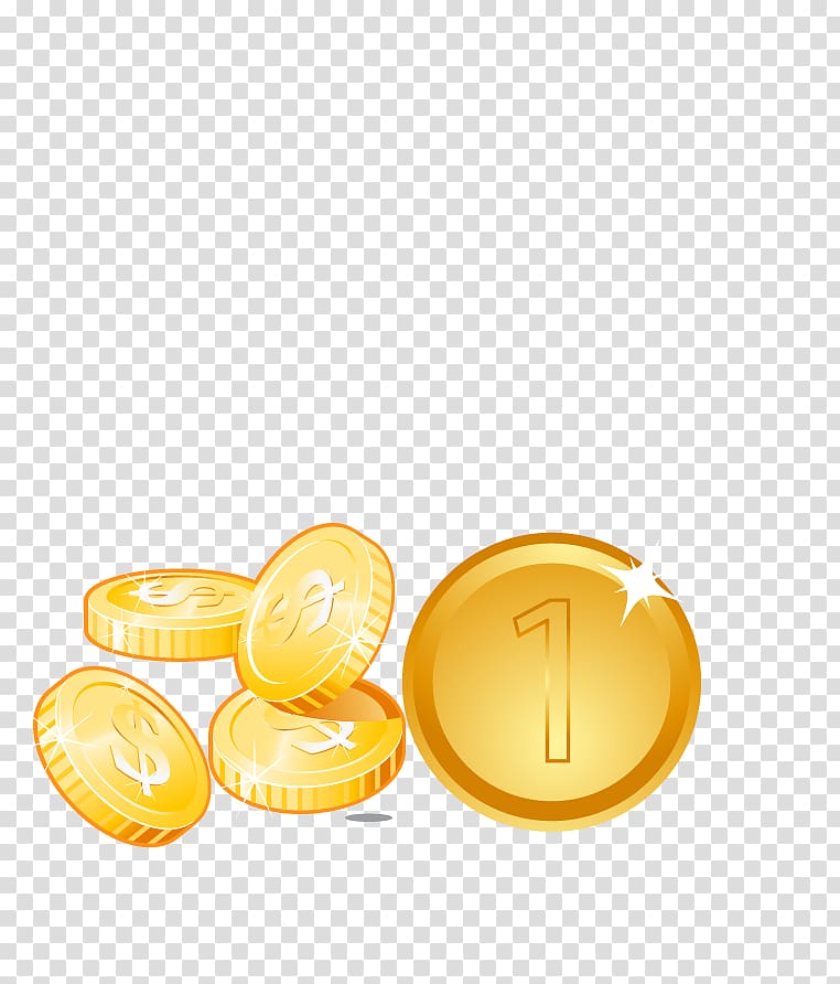 Gold coin, Gold Coin transparent background PNG clipart