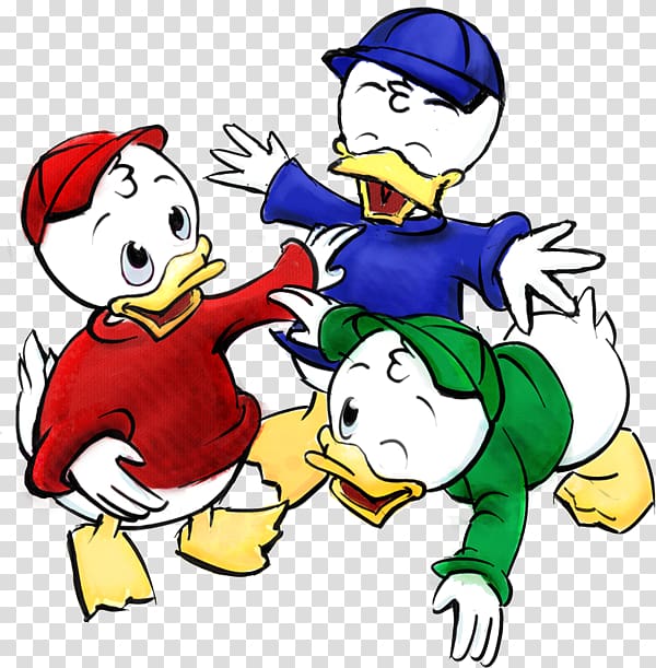 Huey, Dewey and Louie Donald Duck Mickey Mouse Drawing , mural transparent background PNG clipart