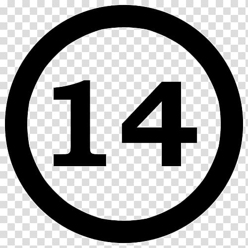 number 14 clipart