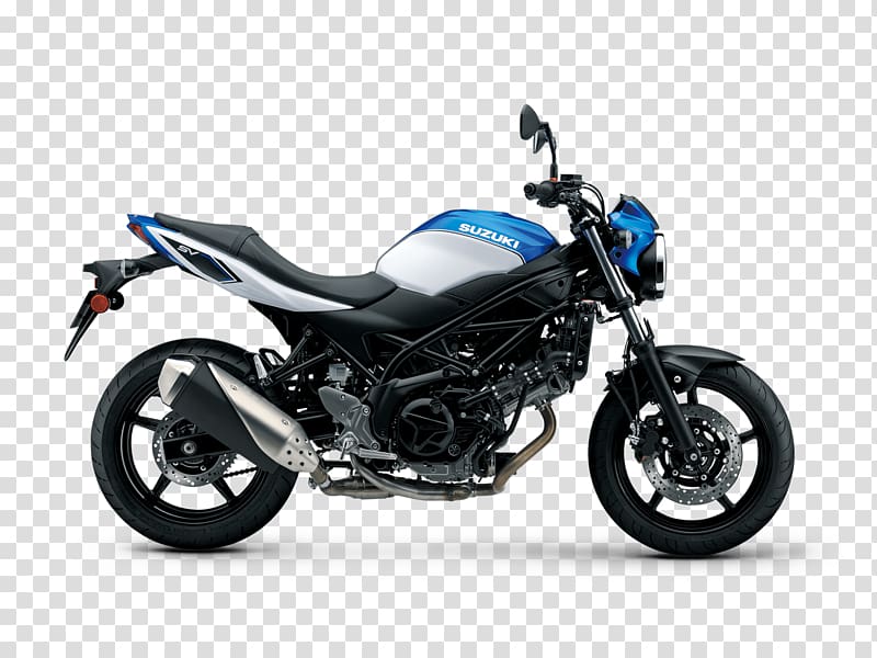 Suzuki SV650 Motorcycle V-twin engine Anti-lock braking system, Blue Brochure transparent background PNG clipart
