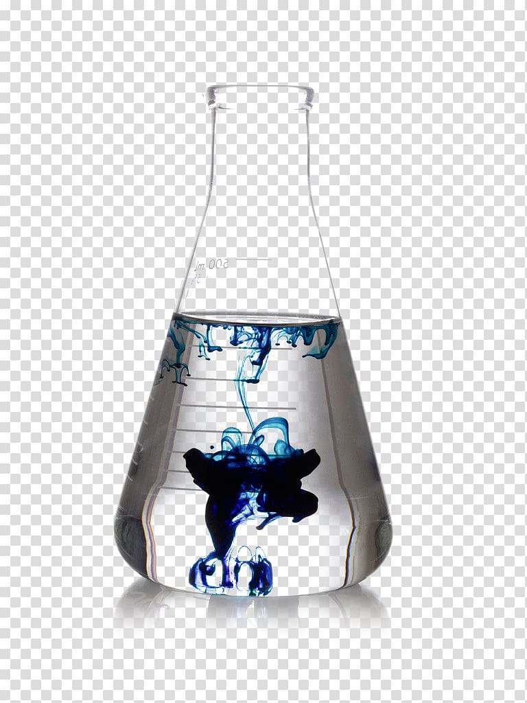glass vase illustration, Laboratory glassware Chemistry Erlenmeyer flask, Chemistry,instrument,glassware,Measuring glass transparent background PNG clipart