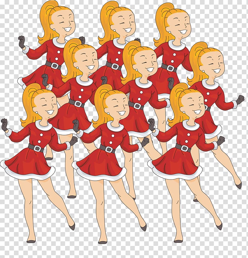 All I Want for Christmas Is You , Dancing LADY transparent background PNG clipart