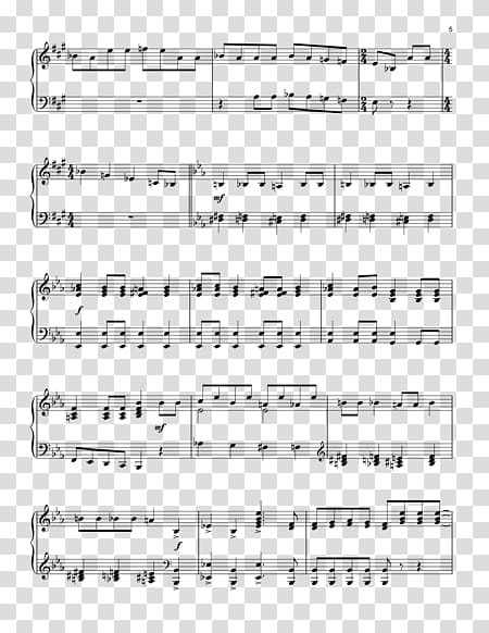 Sheet Music Piano Cello Song, Bohemian Rhapsody transparent background PNG clipart