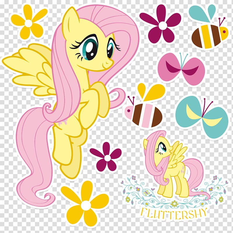 Pony Rainbow Dash Rarity Fluttershy Wall decal, My little pony transparent background PNG clipart