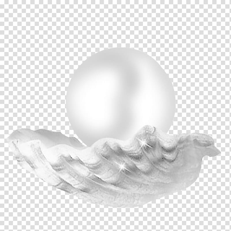 Pearl Seashell Designer Jewellery, Silver noble pearl transparent background PNG clipart