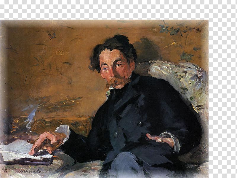 Édouard Manet Portrait of Stéphane Mallarmé Musée d\'Orsay Painting, painting transparent background PNG clipart