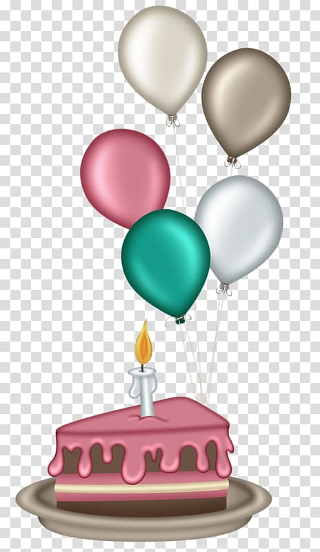 Birthday cake Balloon, Birthday transparent background PNG clipart