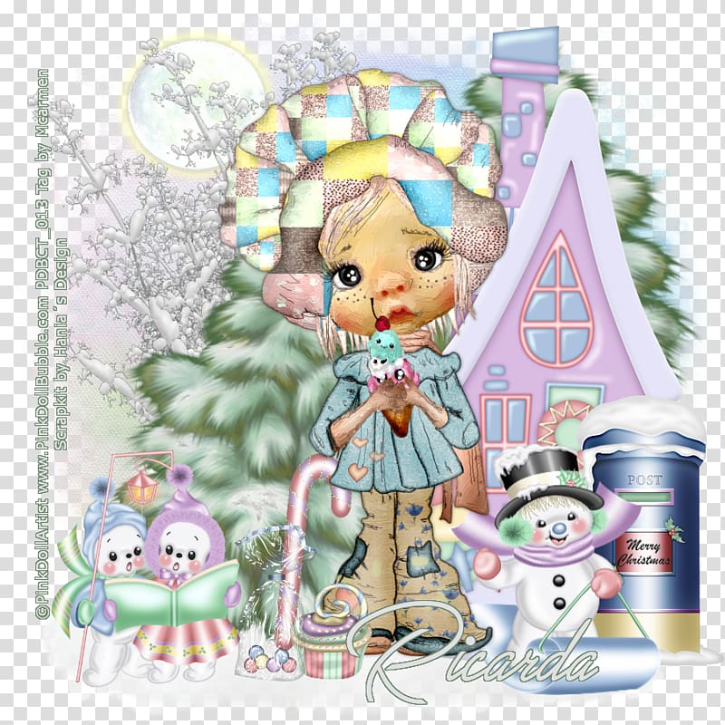 Christmas ornament Cartoon Character Doll, doll transparent background PNG clipart