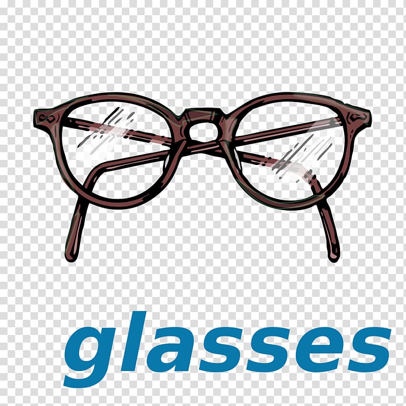 Horn-rimmed glasses Optician Eyewear Visual perception, glasses transparent background PNG clipart