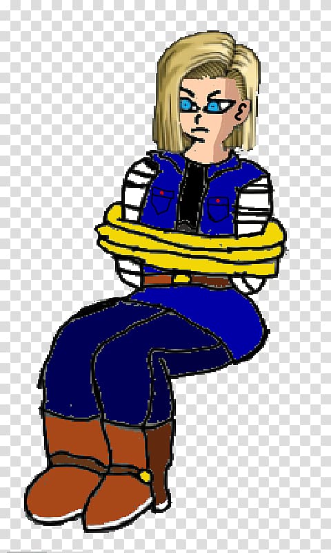 Android 18 Bulma Android Saga, tied up transparent background PNG clipart