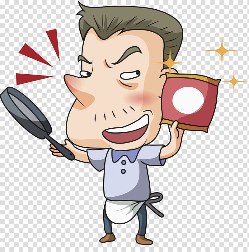 Cooking Wok , Cook man transparent background PNG clipart