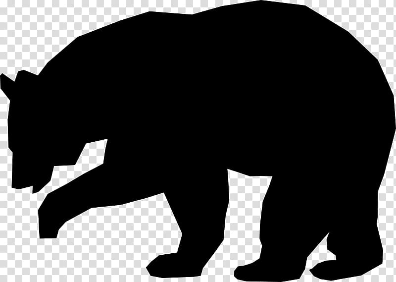 American black bear Brown bear , pattern with bear and footprints shapes transparent background PNG clipart
