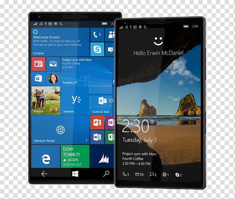 HP Elite x3 Windows 10 Mobile Microsoft, passport installed transparent background PNG clipart