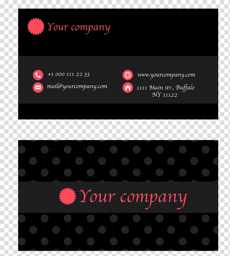 Business card Euclidean , black business card design template transparent background PNG clipart