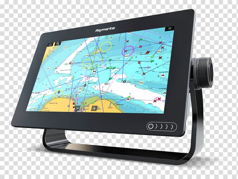 GPS Navigation Systems Raymarine plc Chartplotter Multi-function display Fish Finders, product display transparent background PNG clipart