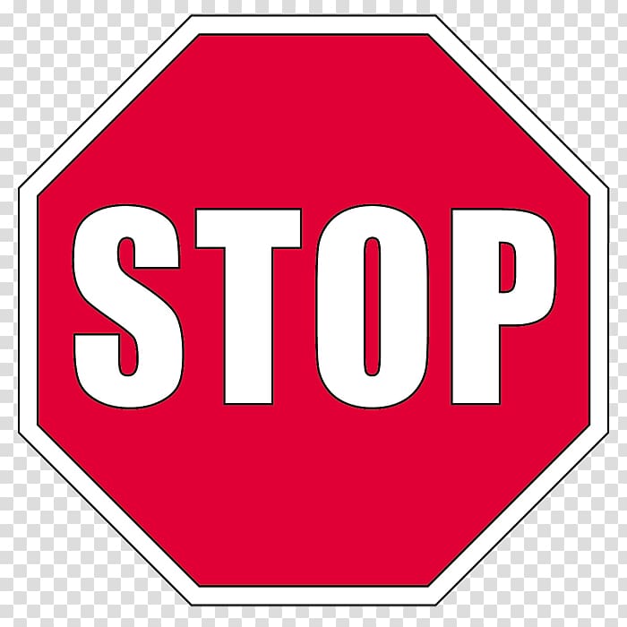 Red Stop sign Signage Logo, stop and read transparent background PNG clipart