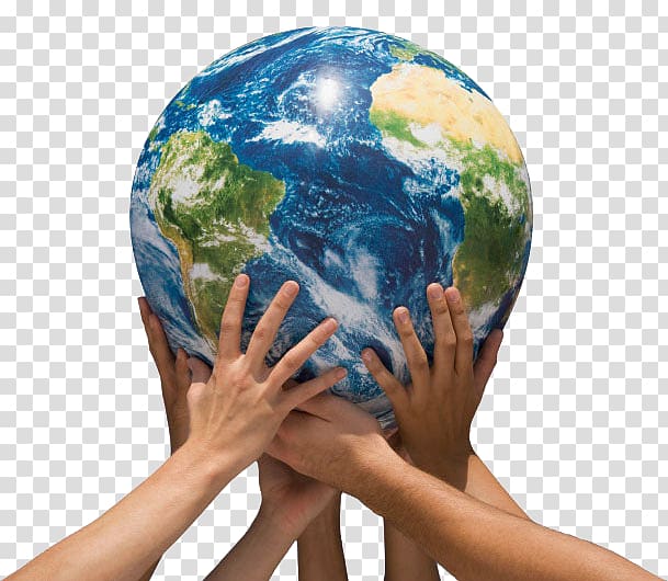 group of person hands carrying earth globe, Earth Globe , holding hands transparent background PNG clipart