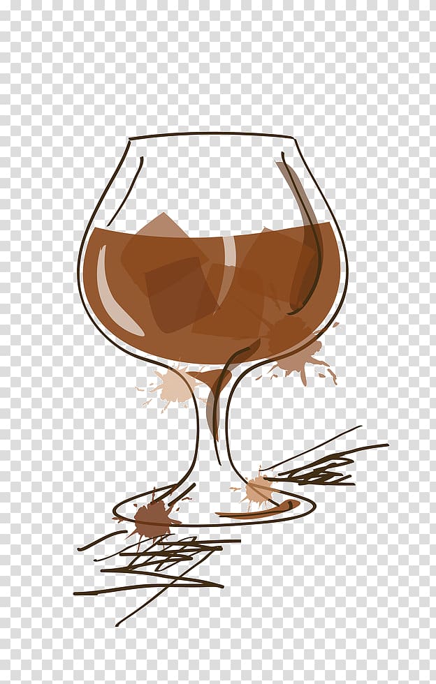 Wine glass Brandy Distilled beverage Cocktail, wine transparent background PNG clipart