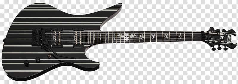 Schecter Guitar Research Electric guitar Schecter Synyster Gates Floyd Rose, electric guitar transparent background PNG clipart