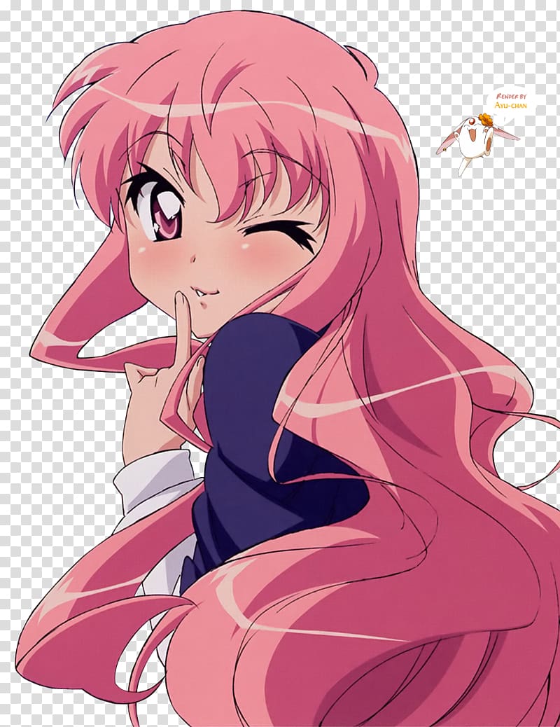 Louise The Familiar of Zero Anime Tsundere, others transparent background PNG clipart