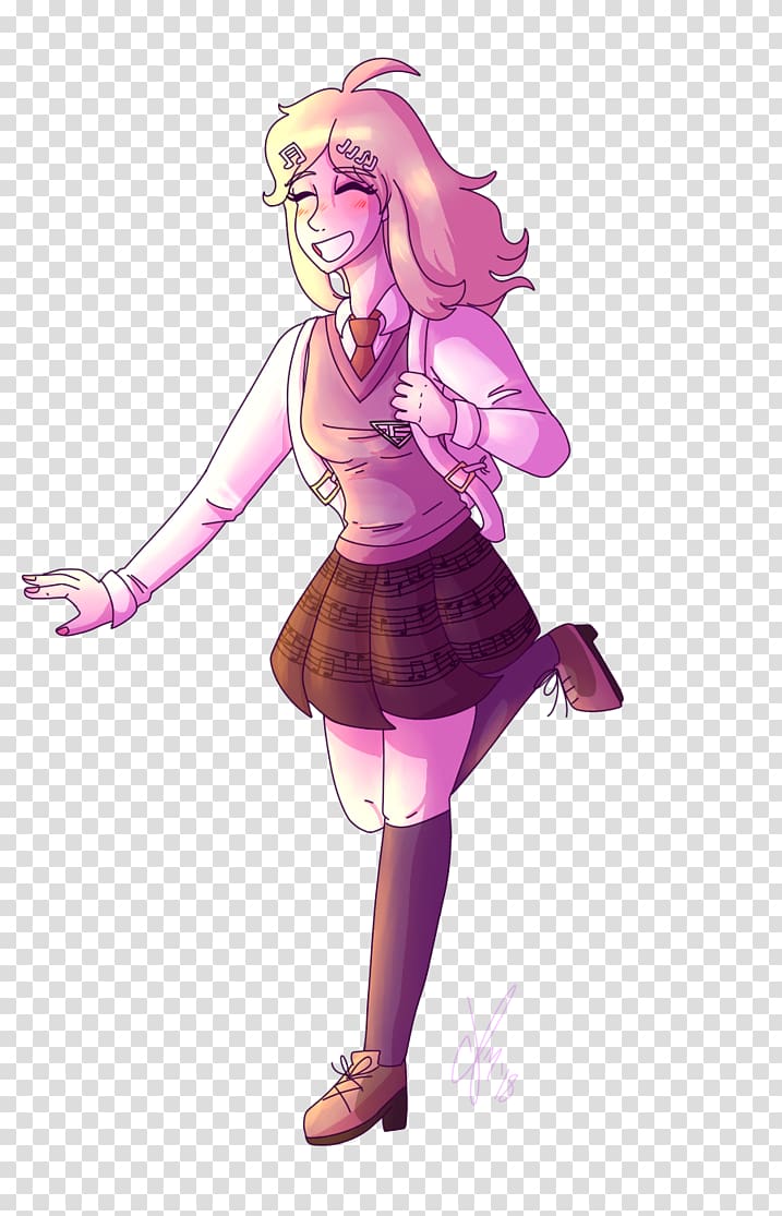 Cartoon Costume Mangaka Girl, girl transparent background PNG clipart